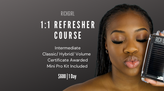 LASH EXTENSIONS REFRESHER COURSE - DEPOSIT ONLY